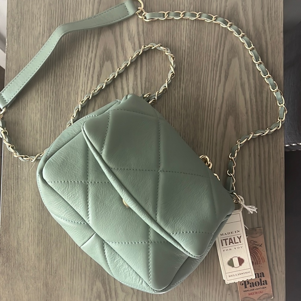 Genuine Leather Crossbody Purse